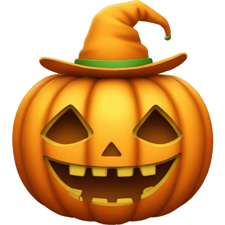 Pumpkin With a Hat emoji