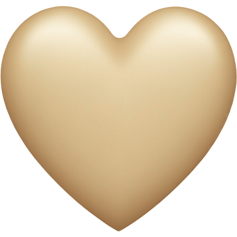 Beige heart emoji