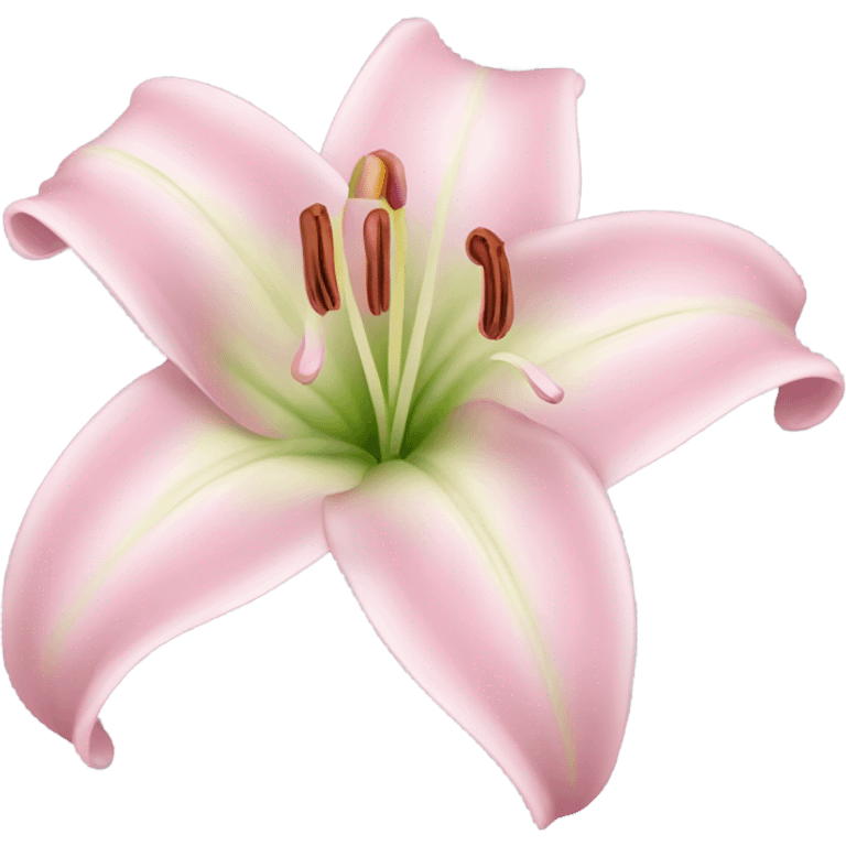 Lily flower baby pink emoji