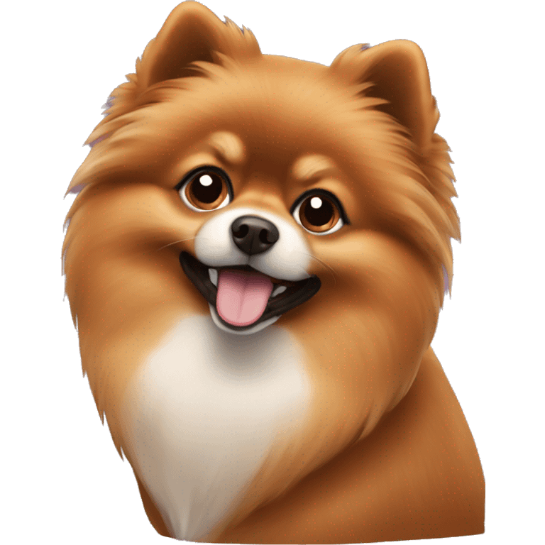 Brown pomeranian emoji