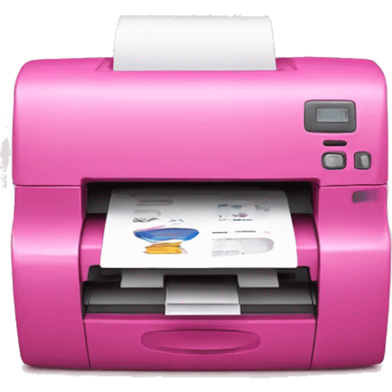 pink printer emoji