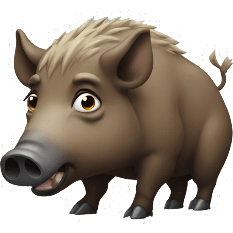 Boar crying emoji