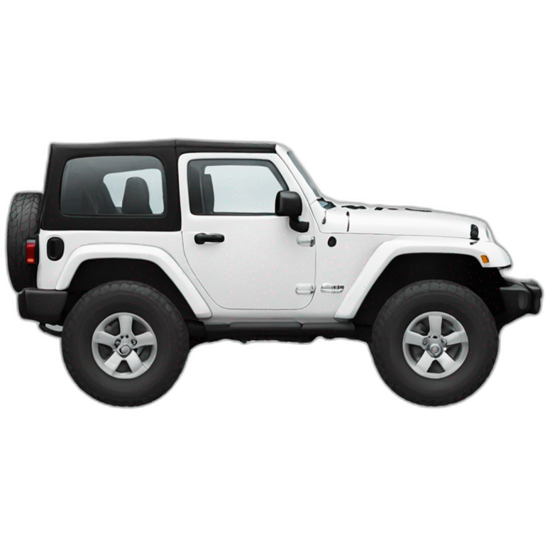 White jeep wrangler emoji