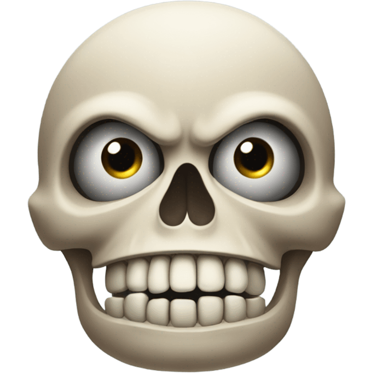 Confused skull emoji