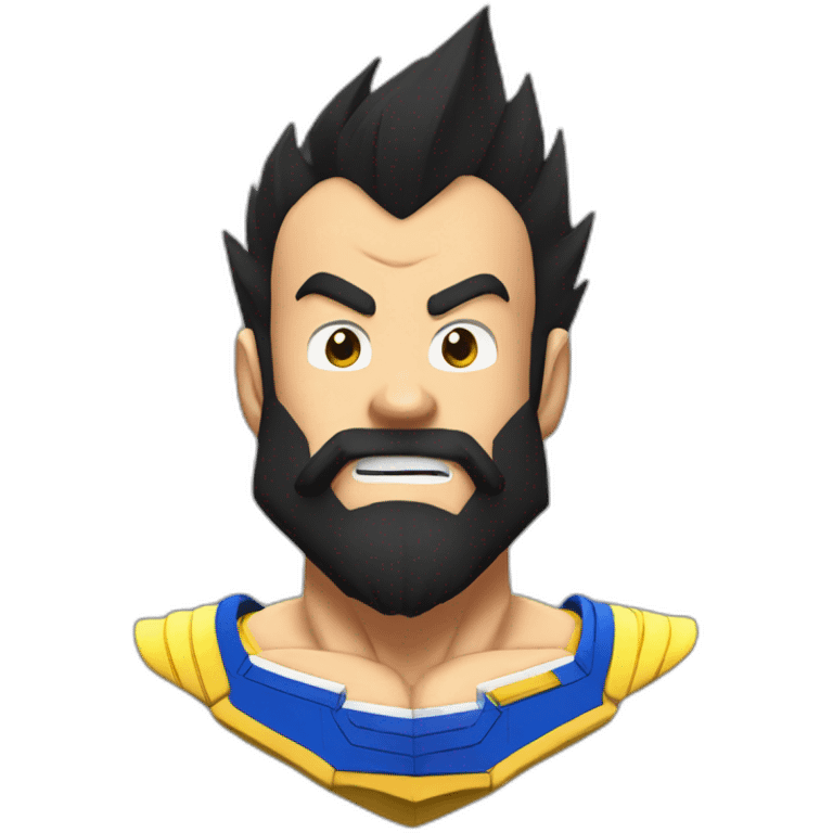 Vegeta beard emoji