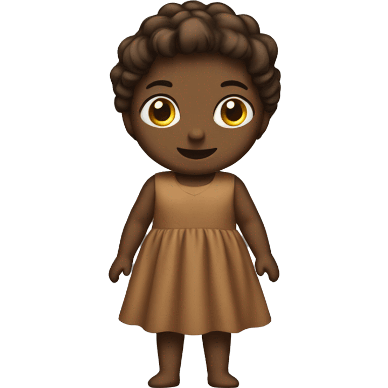 brown dress emoji