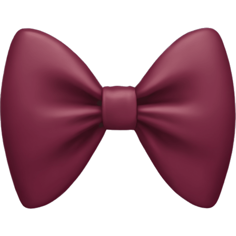 one burgundy bow emoji