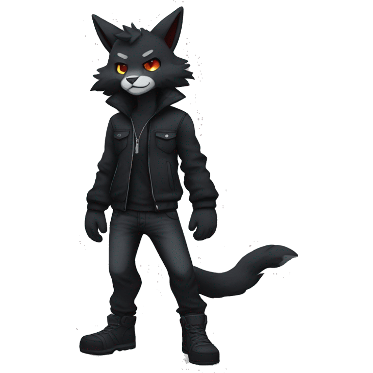 Dark Edgy Cool FurSona Fakemon Full Body emoji