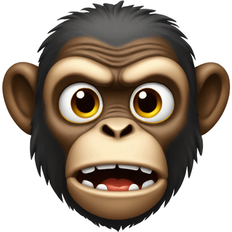 Angry monkey emoji