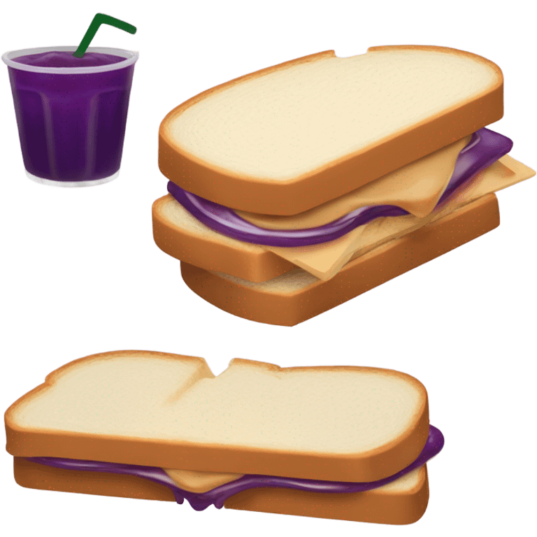 penut butter and jelly sandwich  emoji