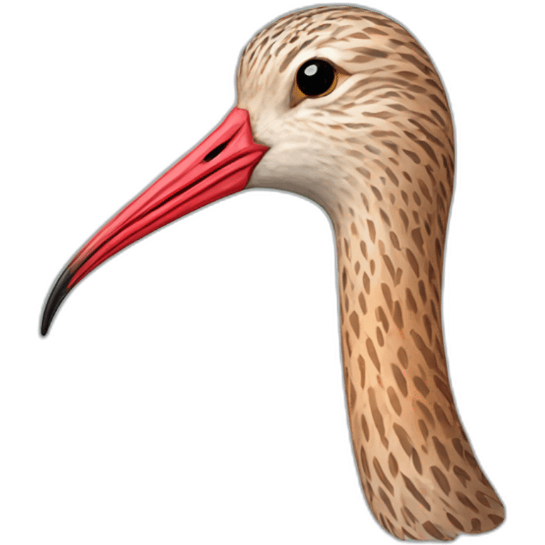 marbled godwit head emoji