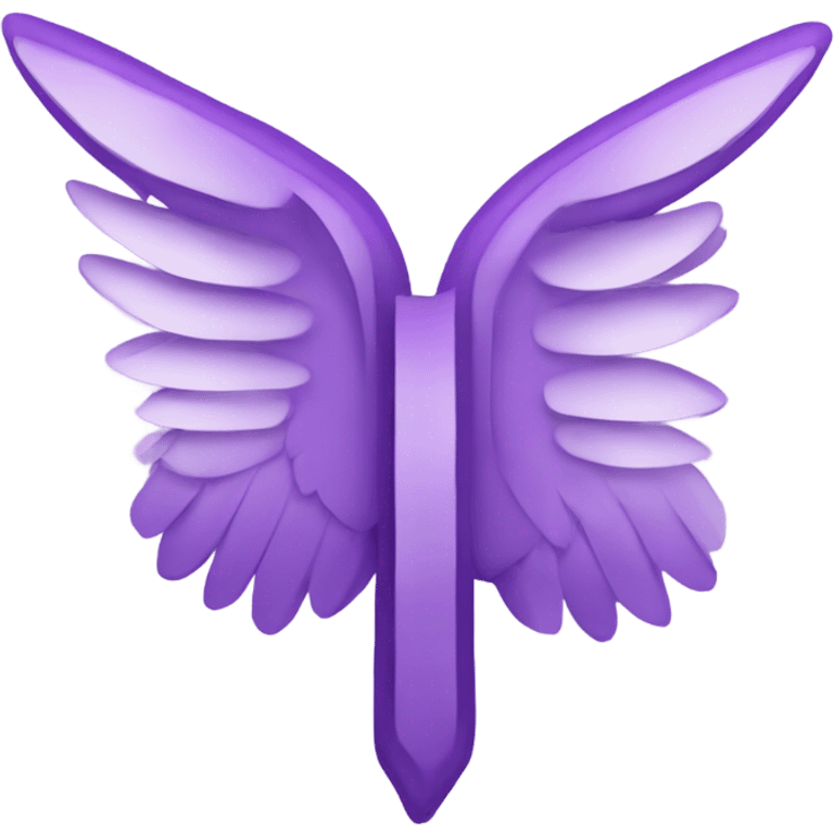 Purple letter s with wings emoji