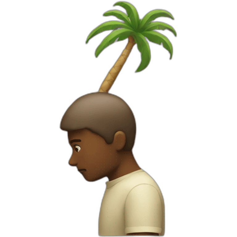 Thinking of a palm emoji