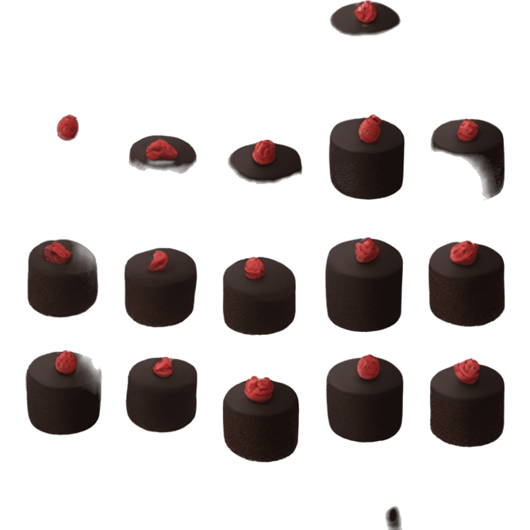 Black cake emoji