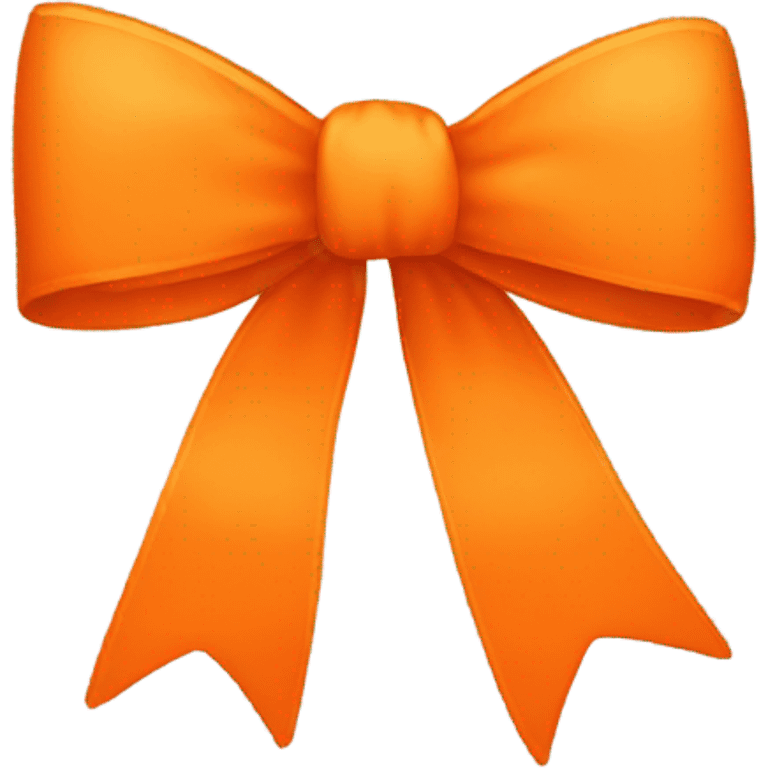 Orange bow emoji