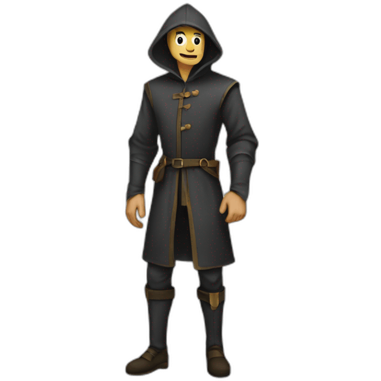 medieval evil spy switching clothes emoji