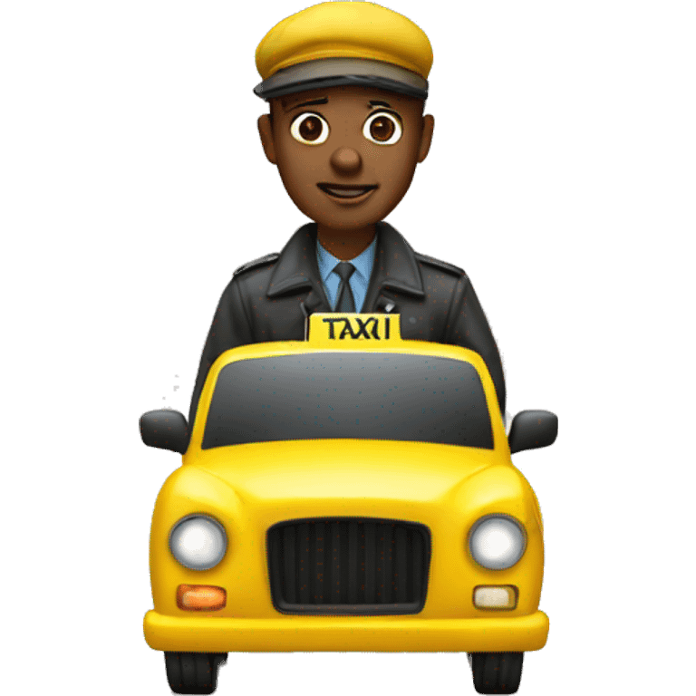 taxi driver emoji