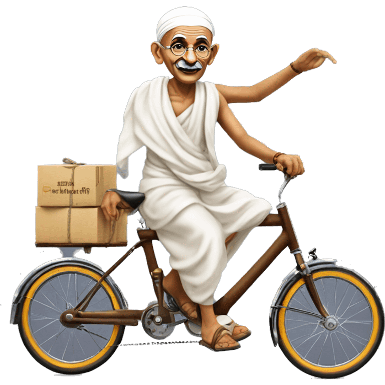 Riding the wheels of change this Gandhi Jayanti with Sindhu Parcel services. Let's honor the legacy of Mahatma Gandhi and strive for a better future. Happy Gandhi Jayanti to all! 
 emoji