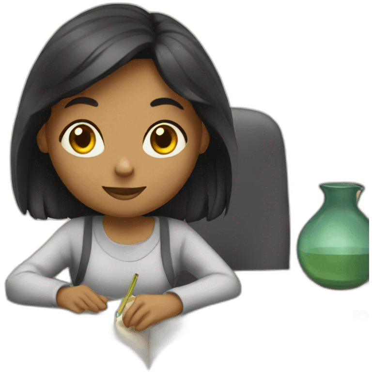 girl studying emoji