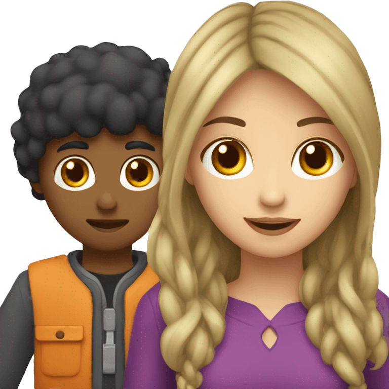 Un jeune homme qui vient de sortir avec une jeune femme emoji