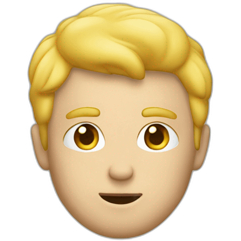 Homme blond en train de fumer emoji