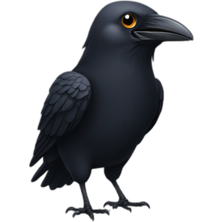 Crow smiling emoji