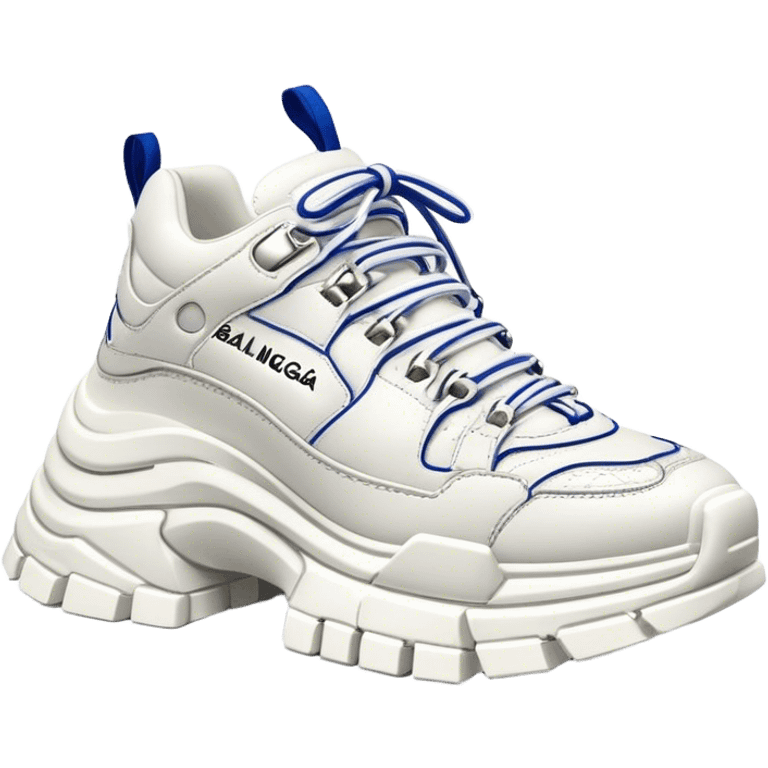 Balenciaga tracks white really detailed emoji