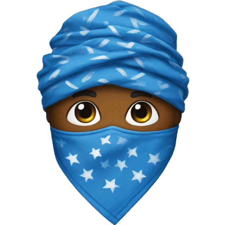 Blue bandana emoji