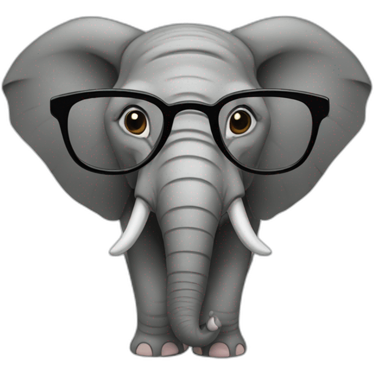 elephant glases emoji