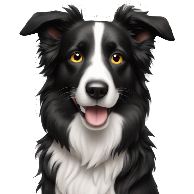 Cool dude border collie  emoji