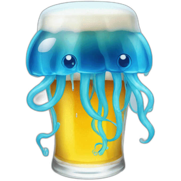 blue+jellyfish-with-beer emoji