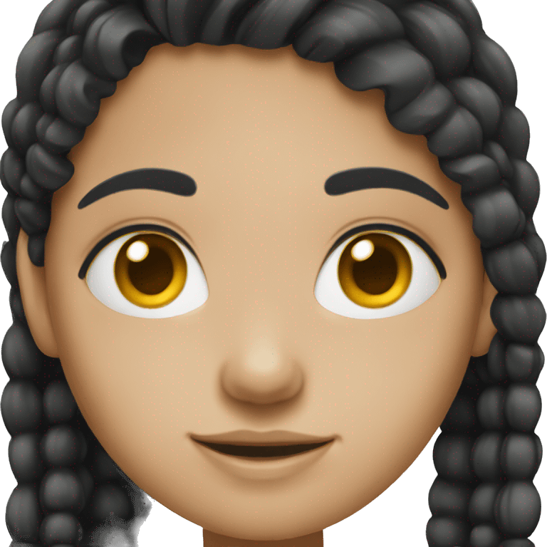 Girl with black hair  emoji