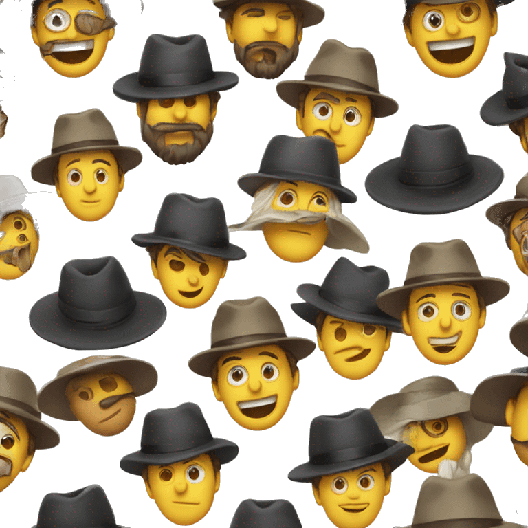 Ladrão Com Chapéu e Roupa Listrada  emoji