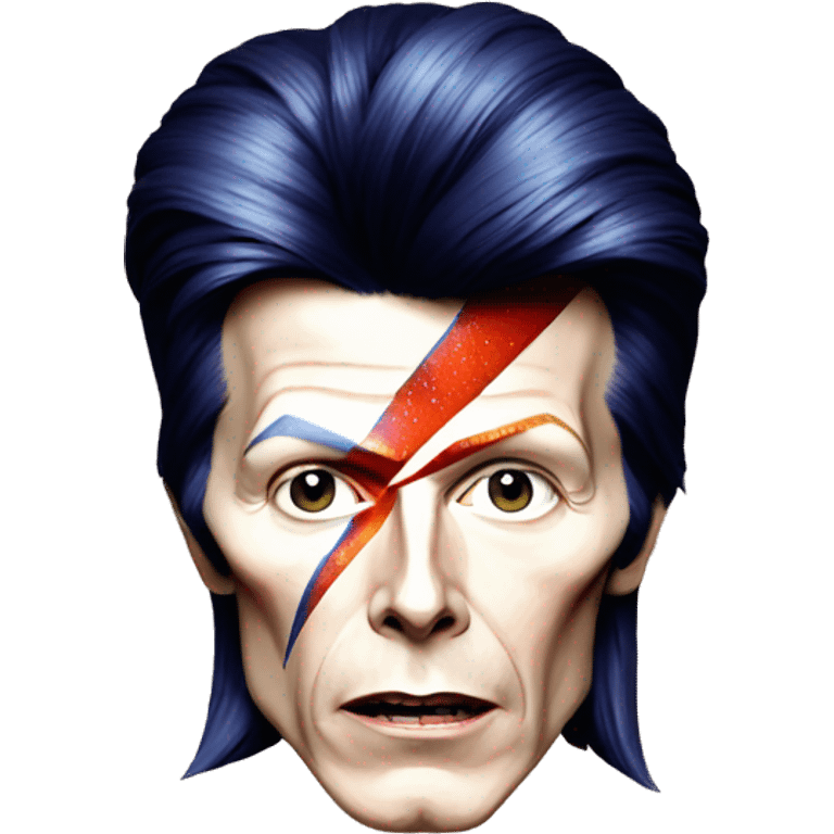 David bowie as Ziggy stardust emoji