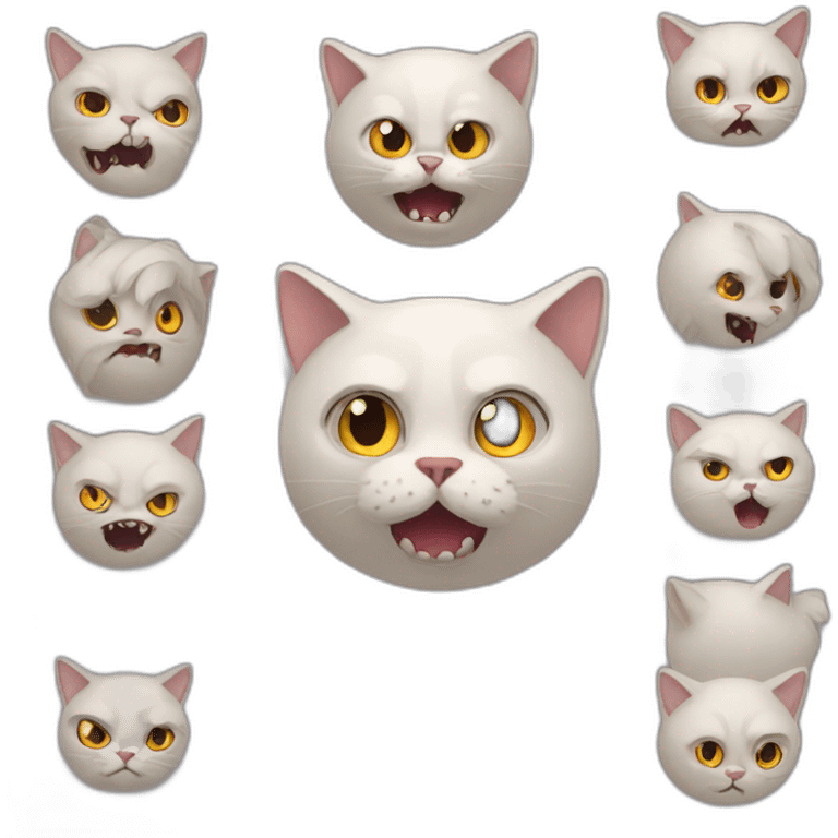 Horror cat emoji