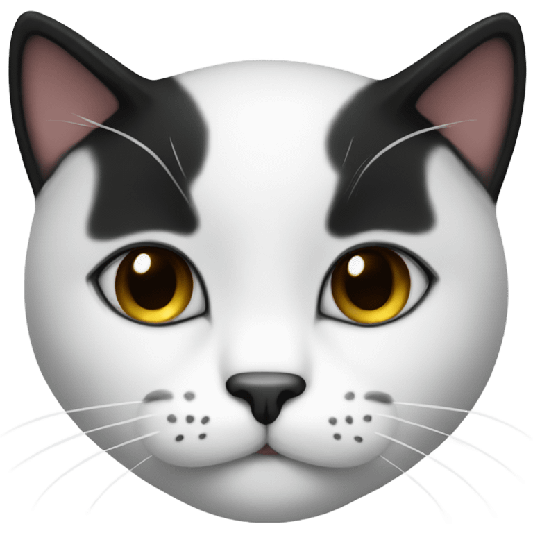 cute tuxedo cat emoji