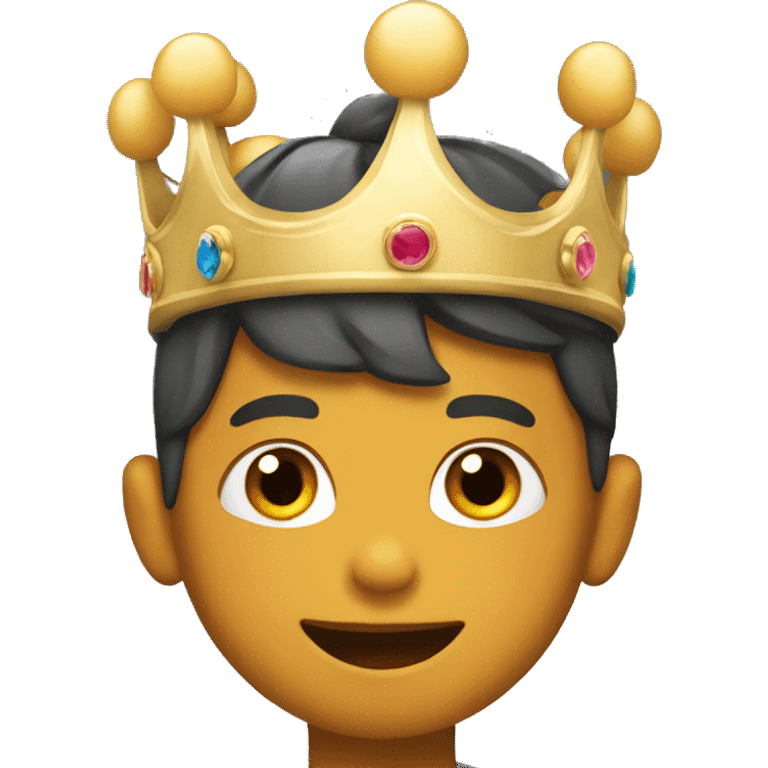 boy with hat and crown emoji