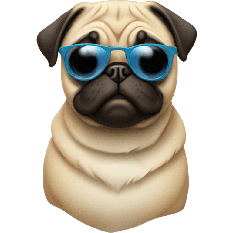 pug with sunglasses emoji