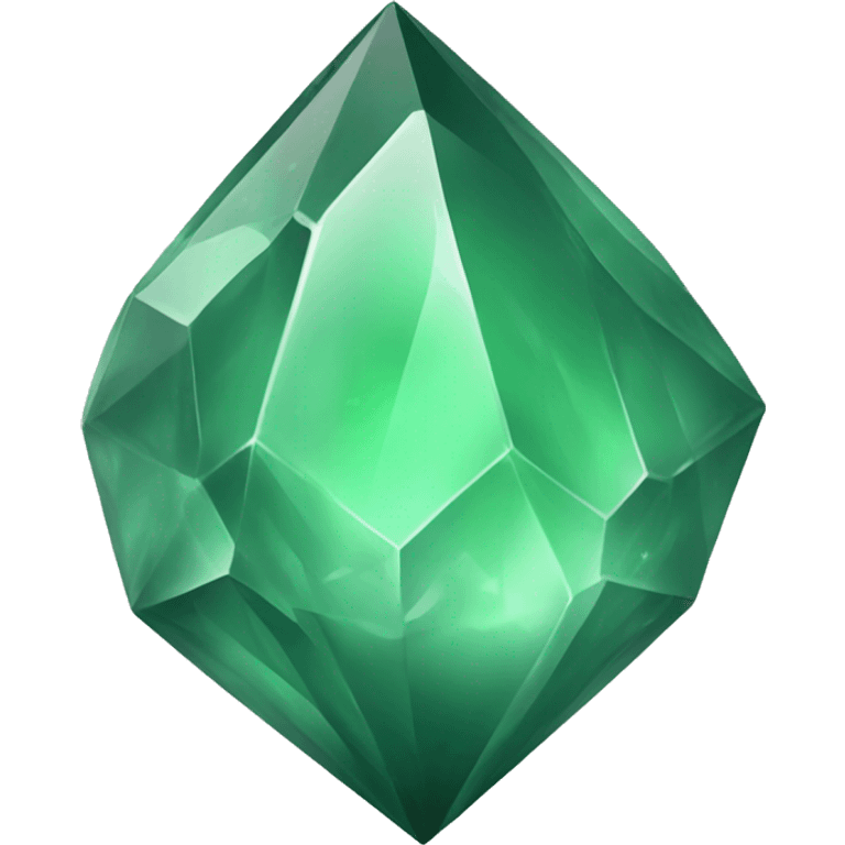 Sage green crystal emoji