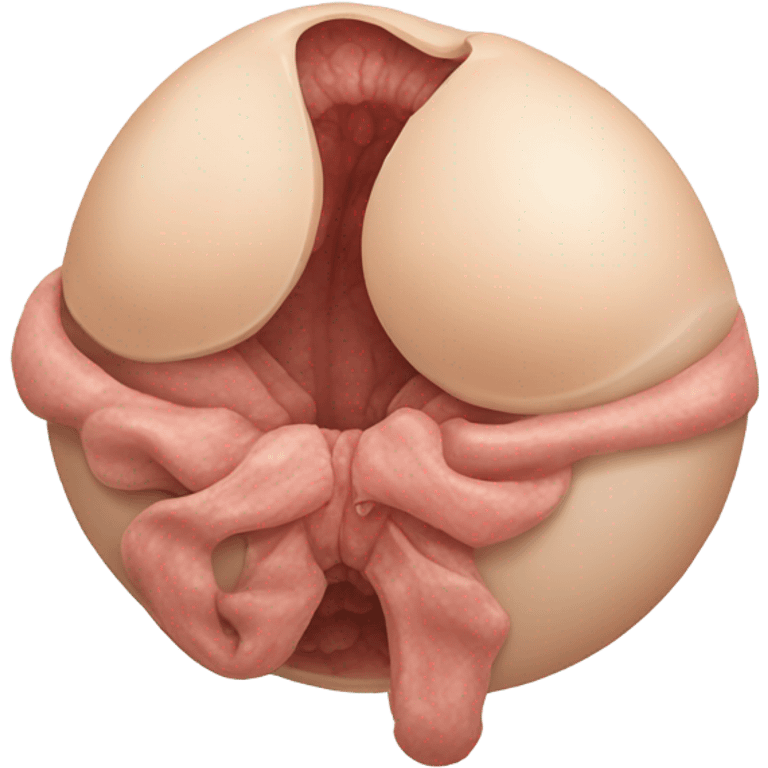 Create an image of a medical illustration of nipple emoji