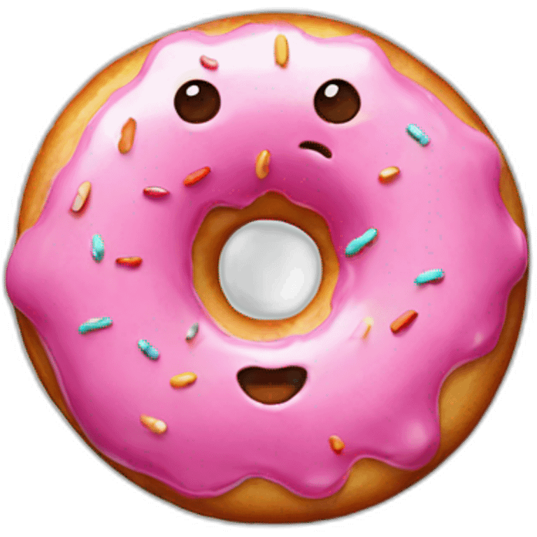 a donut with personality emoji