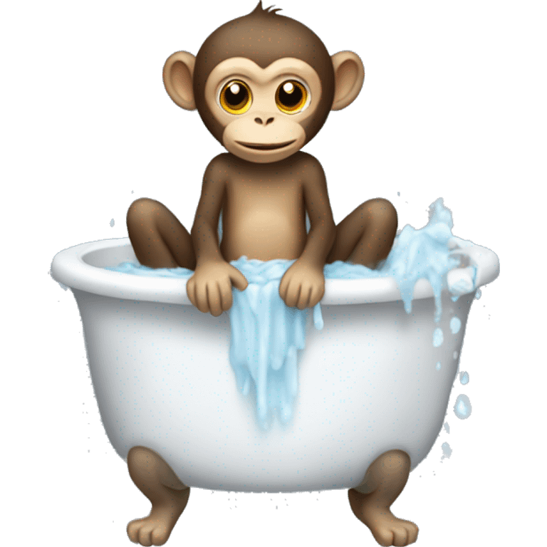 monkey washing emoji