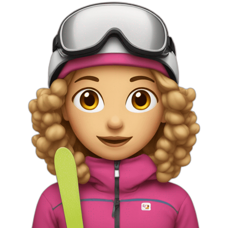 girl on a ski emoji