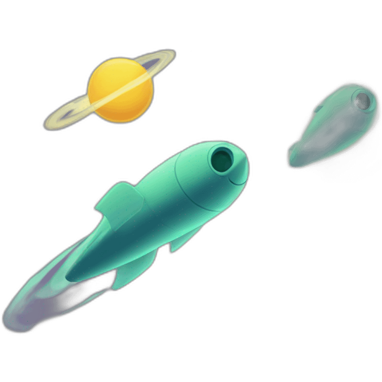 Three comets are flying up emoji