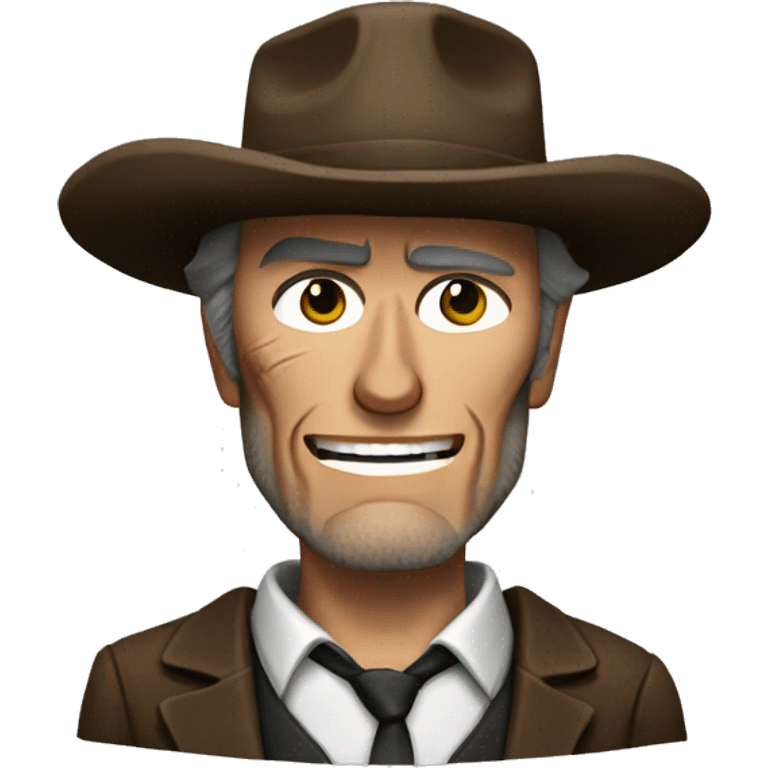 the character of Clint Eastwood from the movie "the good, the bad and the ugly" emoji