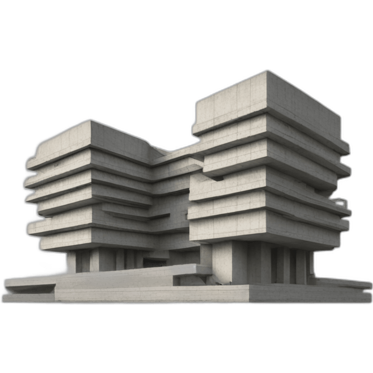 Brutalist architecture emoji