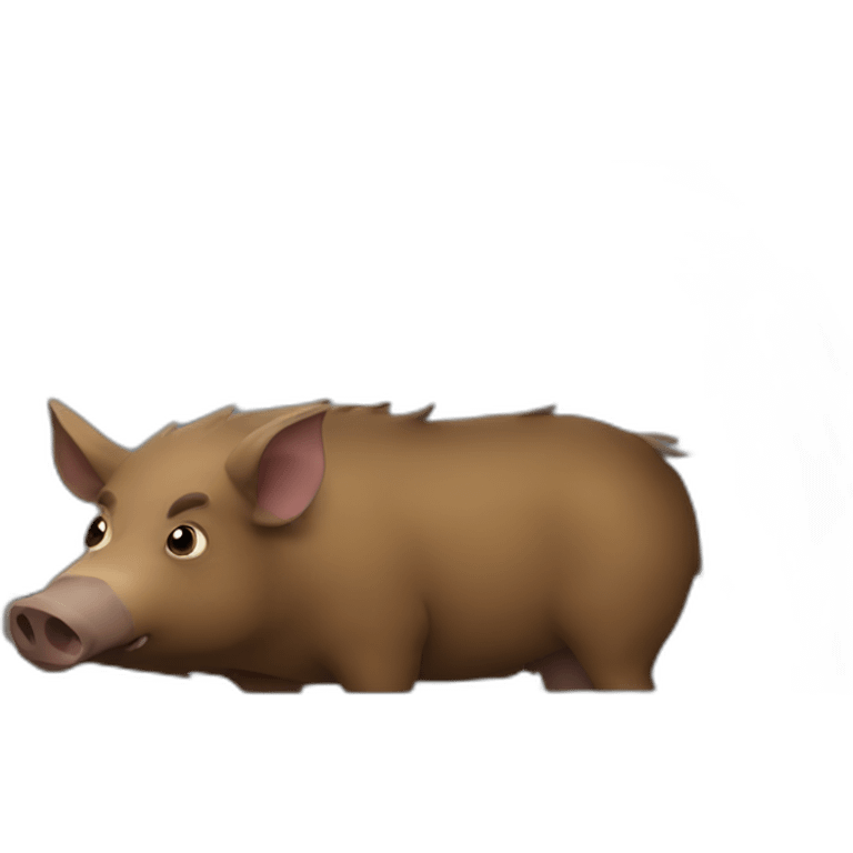 boar in the car emoji