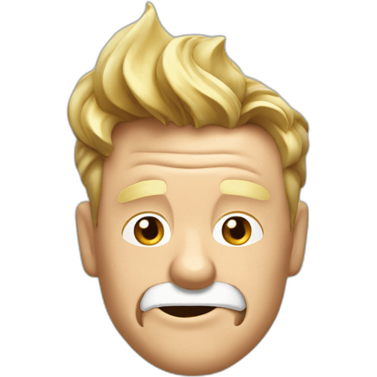 Gordon Ramsey sniffing white sugar  emoji