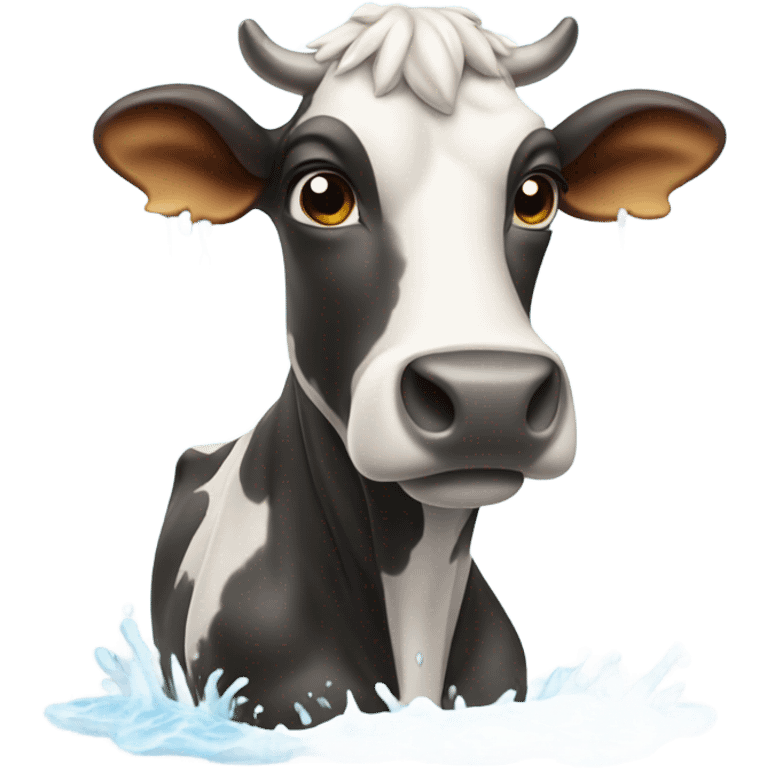 Cow shower emoji