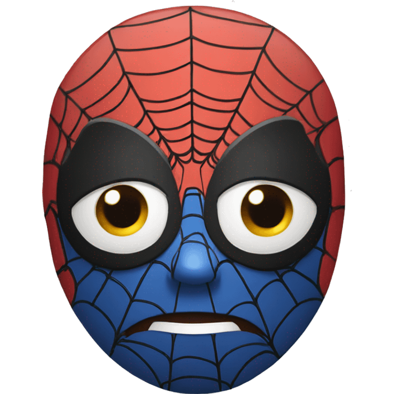 cute spiderman face emoji